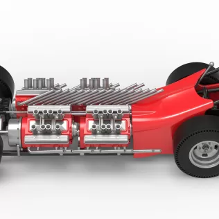 Vintage AWD Dragster Version 2 Scale 1:25 - Model thumbnail 10