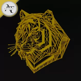Tiger - Geometric - 2D Wall Art Decor
