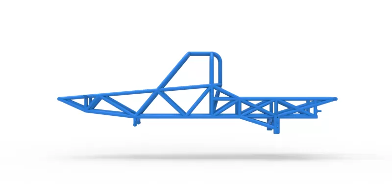 Frame of Vintage Mud dragster Scale 1:25 - Model preview 6