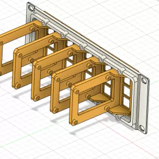 Raspberry Pi Mount 10 Inch Rack 2U - Model thumbnail 3