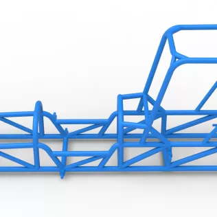 Frame of Dirt Silver Crown Champ car Version 2 Scale 1:25 - Model thumbnail 7