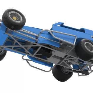 Vintage Dirt Modified stock car Version 2 Scale 1:25 - Model thumbnail 3