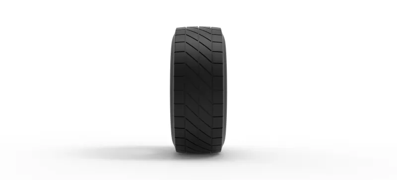 Vintage dirt tire Version 4 Scale 1:25 - Model preview 4