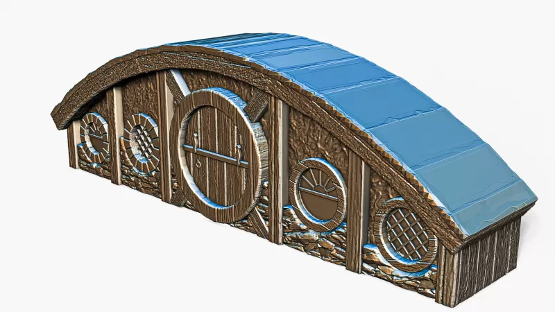 Hobbit House Facade 2 #RoZ - Model preview 7