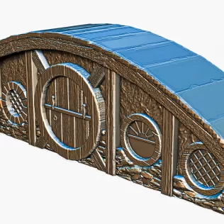 Hobbit House Facade 2 #RoZ - Model thumbnail 7