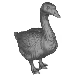 3D Printable Goose Bird - Model thumbnail 4