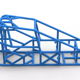 Frame of Three Quarter Midget Scale 1:25 - Model thumbnail 15