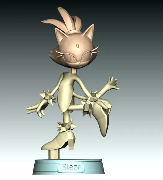 Blaze The Cat - Sonic the Hedgehog - Model preview 10