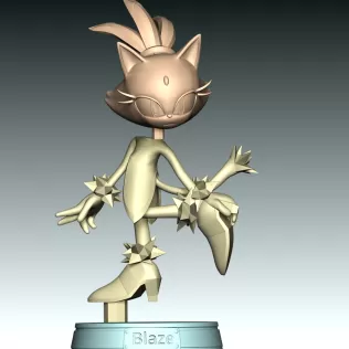 Blaze The Cat - Sonic the Hedgehog - Model thumbnail 10