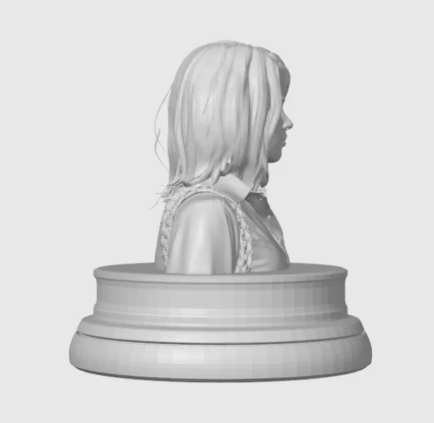 Rachel McAdams 3D Bust - Model preview 9