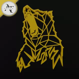 Bear - Geometric - 2D Wall Art Decor