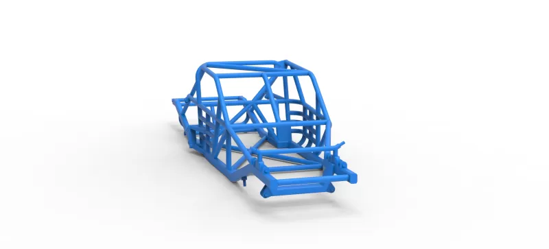 Frame of Vintage Asphalt Modified stock car Version 3 Scale 1:25 - Model preview 19