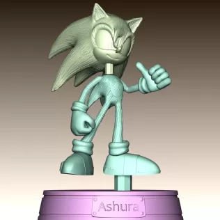 Ashura the Hedgehog - Model thumbnail 10