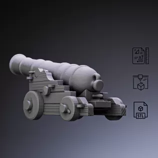 Pirate Cannon #RoZ - Model thumbnail 4