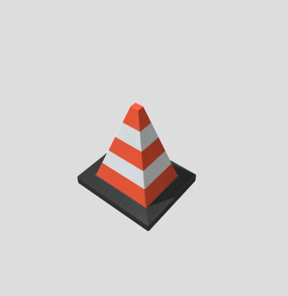 Safety Cone - Model preview 3