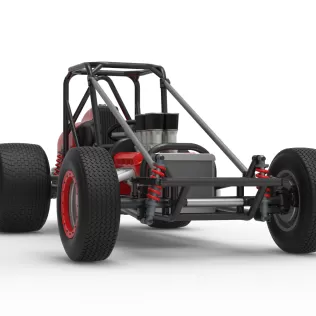 Dirt Silver Crown Champ car Base Scale 1:25 - Model thumbnail 27