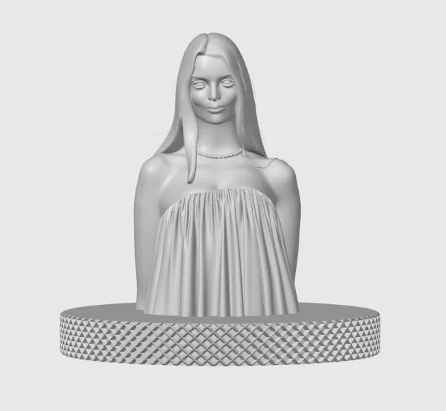 Anya Taylor-Joy 3D Bust Print - Model preview 3