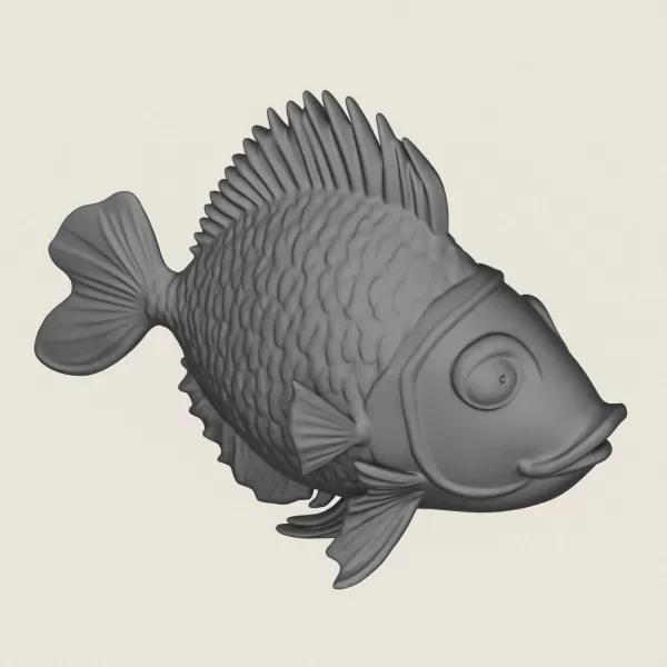 Fish 10 Print Ready 3D Model - Model preview 4