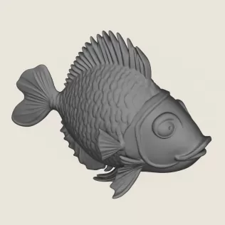 Fish 10 Print Ready 3D Model - Model thumbnail 4