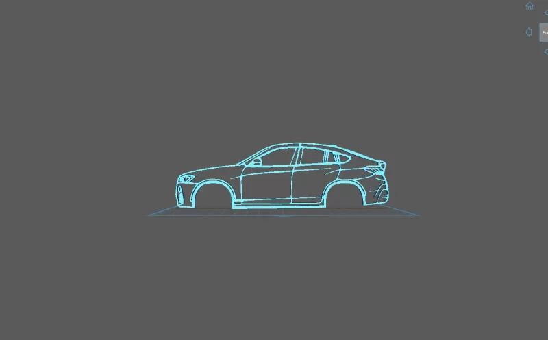 BMW - X4 F26 2015 Wall Art - Model preview 1