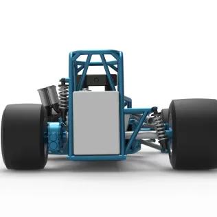 Vintage Supermodified stock car Base Version 3 Scale 1:25 - Model thumbnail 16