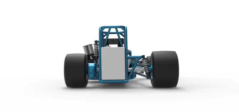 Vintage Supermodified stock car Base Version 3 Scale 1:25 - Model preview 16