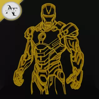 Iron Man - Marvel - Silhouette - 2D Wall Art Decor