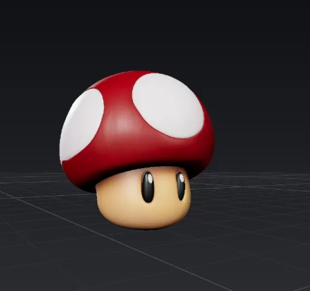 🍄 Seta Roja (Super Mushroom) – Modelo 3D para Imprimir - Model preview 4