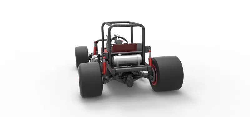 Vintage Supermodified stock car Base Scale 1:25 - Model preview 14