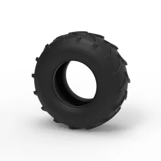 Mud dragster front tire 5 Scale 1:25 - Model thumbnail 7