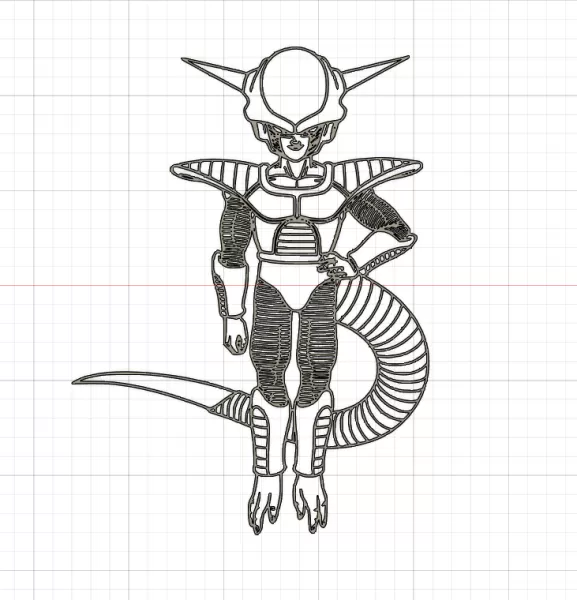 Silhouette Freezer - Dragon Ball - Model preview 1