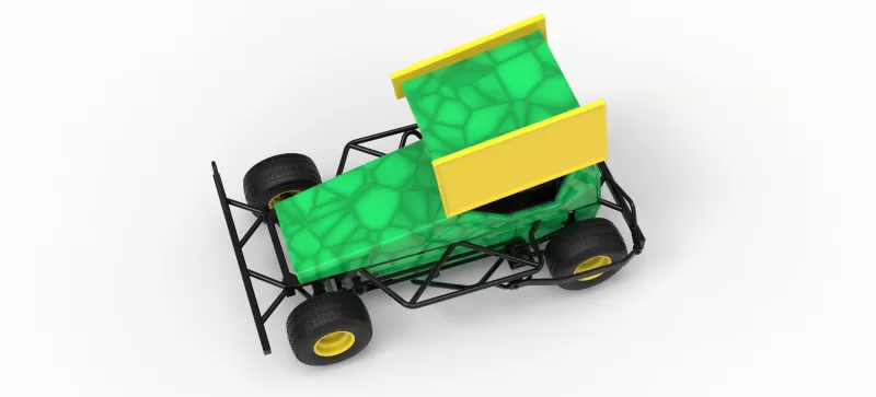BriSCA Micro Formula 2 Stock Car Scale 1:16 - Model preview 4