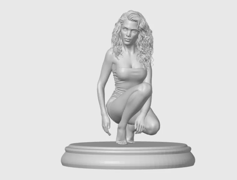 Scarlett Johansson 3D - Model preview 2