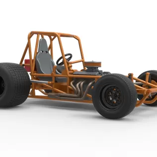 Vintage Sprint car Base Version 2 Scale 1:25 - Model thumbnail 25