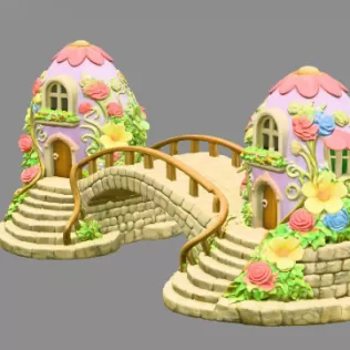 Eggbridge – Fantasy Easter Egg Bridge | 3D Printable - Model thumbnail 4