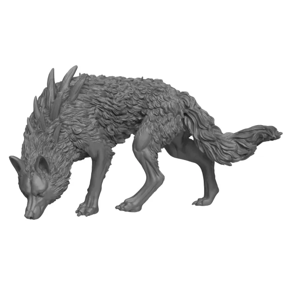 3D Printable Wild Wolf - Model preview 1