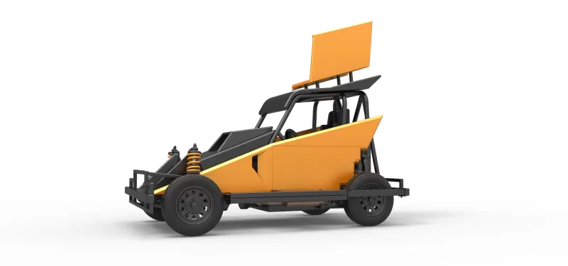 New Zealand Ministock car Version 2 Scale 1:25 - Model preview 2