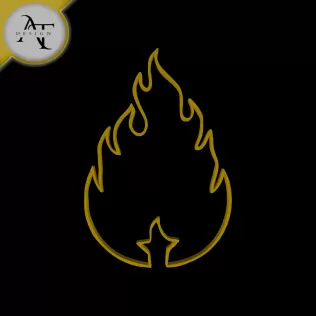 Simple Flame Symbol - 2D Art