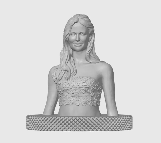 Jennifer Garner 3D Bust Print - Model preview 3