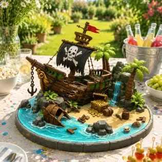 Pirate Treasure Island Shipwreck STL File for 3D Print - Model thumbnail 2