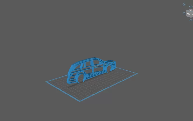 Mercedes - C63 Break Wall Art - Model preview 1