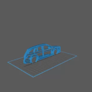 Mercedes - C63 Break Wall Art - Model thumbnail 1