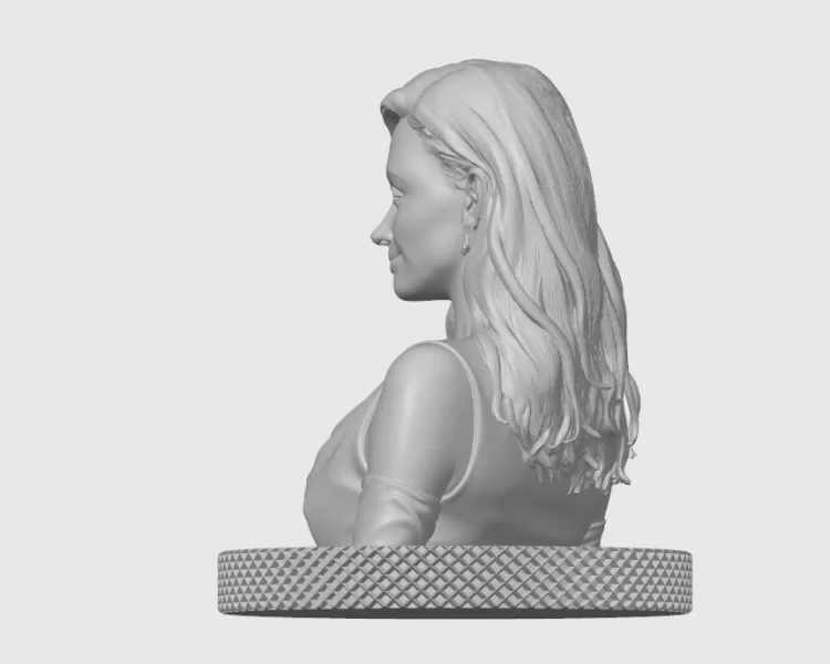 Emmy Rossum 3D Model Print - Model preview 6