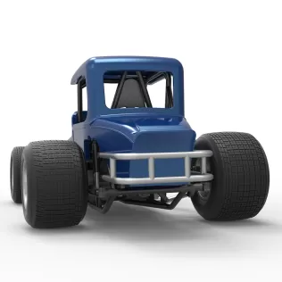 Vintage Sprint car Version 2 Scale 1:25 - Model thumbnail 15