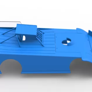 Shell of Wedge Dirt Late model Scale 1:25 - Model thumbnail 16