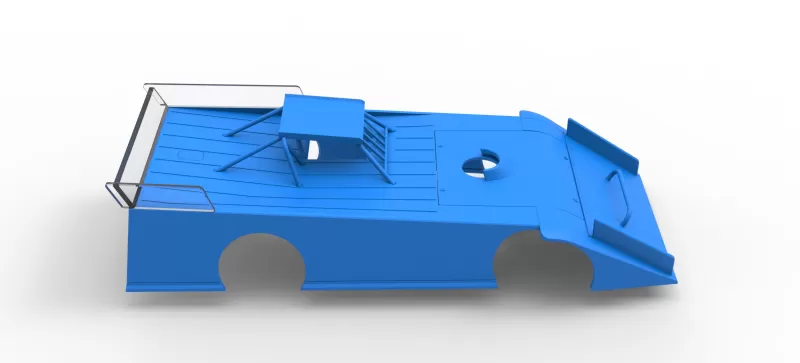 Shell of Wedge Dirt Late model Scale 1:25 - Model preview 16