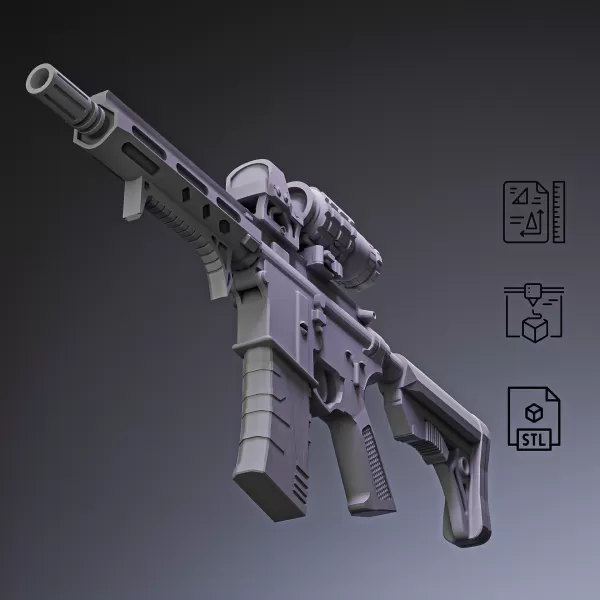 M4 Custom Tactical Rifle #RoZ - Model preview 2