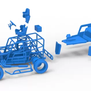 Dwarf car Scale 1:25 - Model thumbnail 28