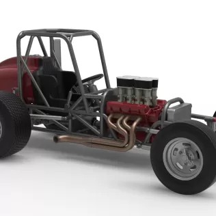 Dirt Silver Crown Champ car Base Version 2 Scale 1:25 - Model thumbnail 24