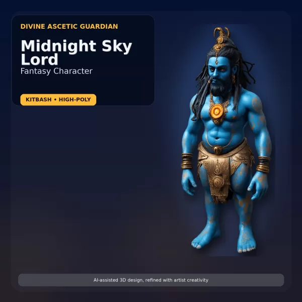 Stylized Mythic Character Pack – Kitbash High-Poly Collection - Model preview 4